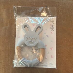 Gray Bunny Baby Teether